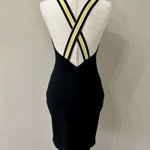 NWT By the way. Eloise Black Cross Back Mini Dress Size Small​​​